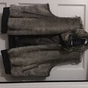 Faux fur vest